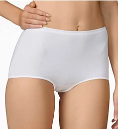 Comfort Stretch Cotton Full Brief Panties White XS