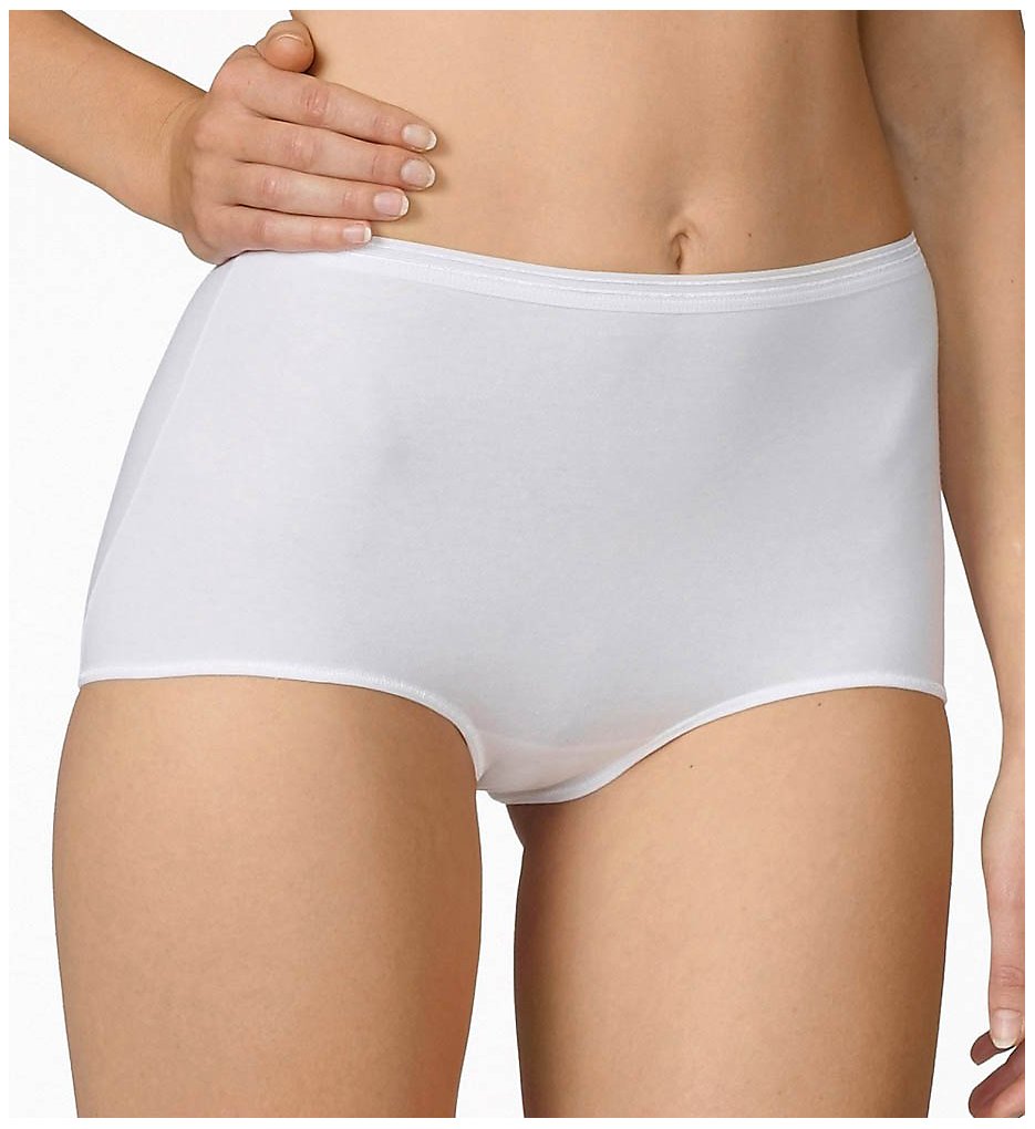 Calida : Calida 23024 Comfort Stretch Cotton Full Brief Panties (White XS)