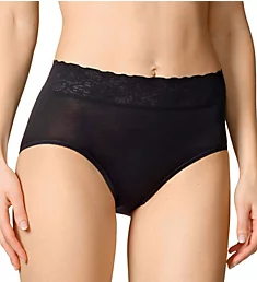 Lycra Lace Brief Panties Black S