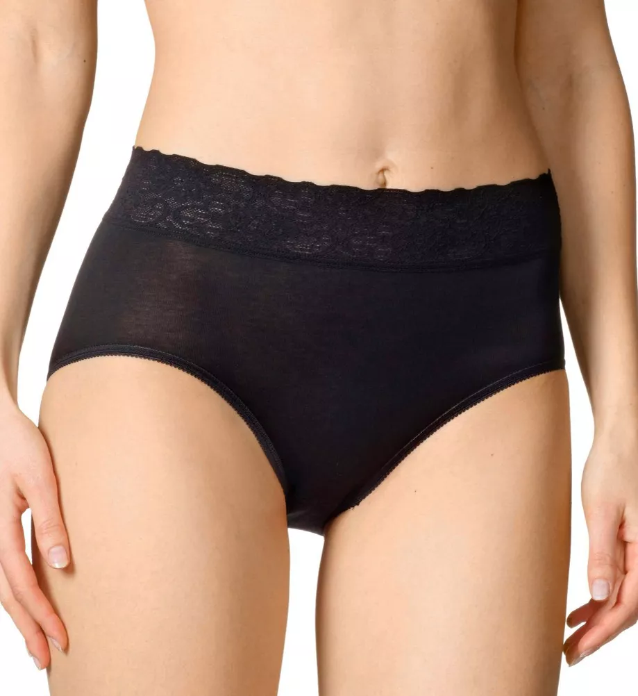 Lycra Lace Brief Panties Black S