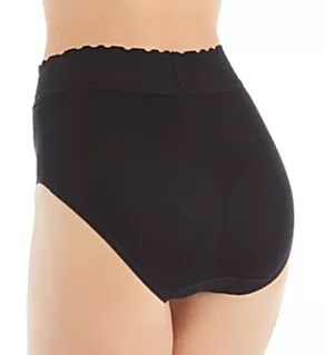 Lycra Lace Brief Panties Black S