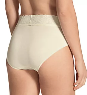 Lycra Lace Brief Panties New Champagne crème XS
