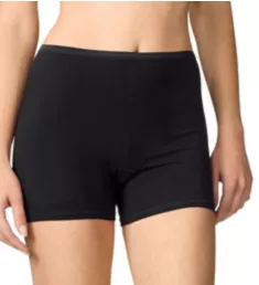 Comfort Stretch Cotton Short Leg Panties Black S