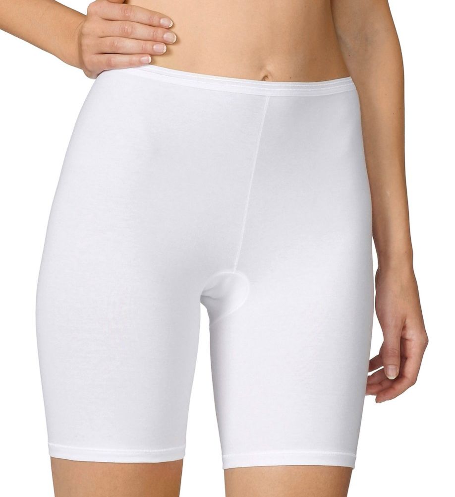 Comfort Stretch Cotton Medium Leg Panties White M