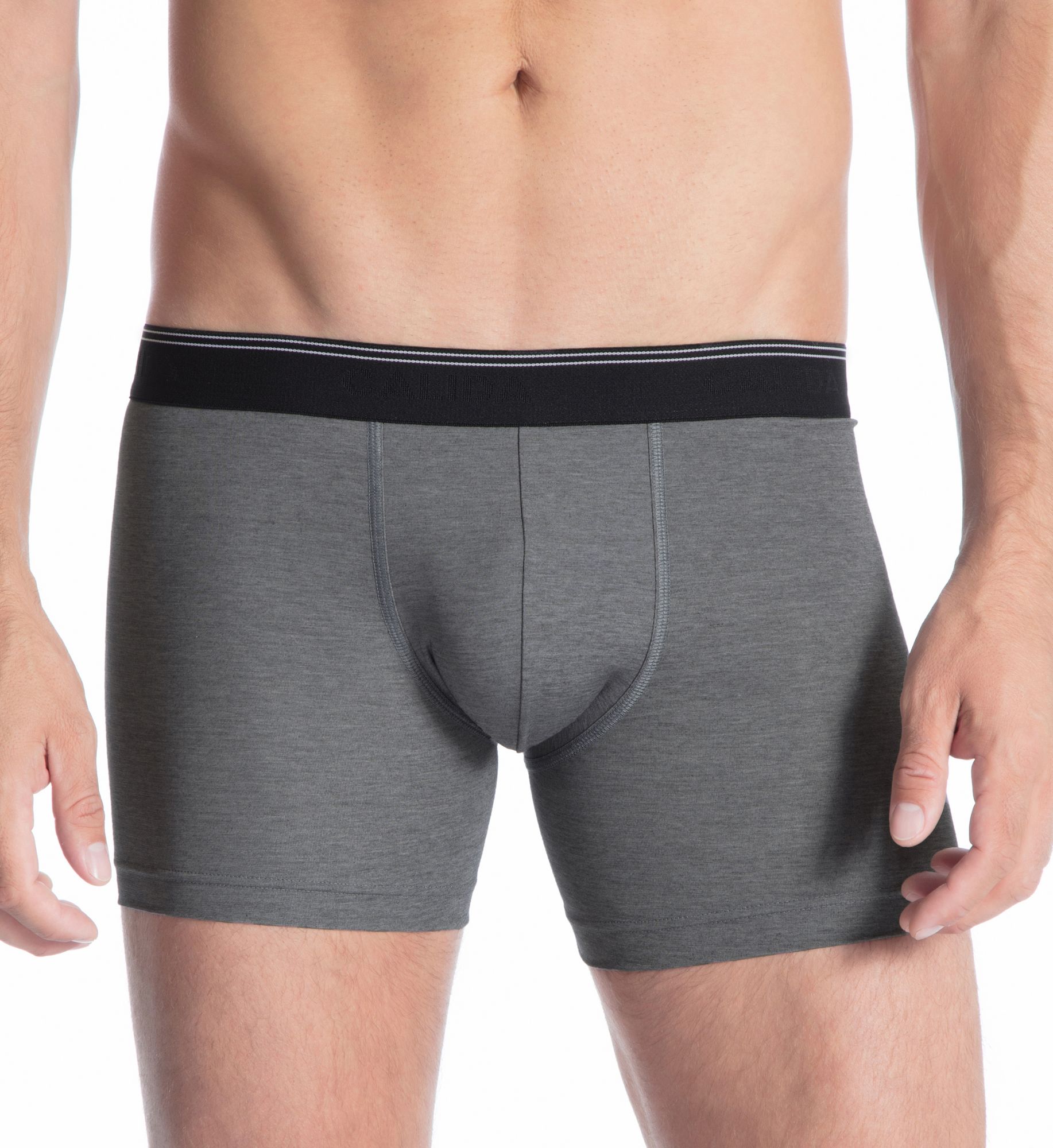 Calida Fresh Cotton Boxer Brief Blk S  - Image 1