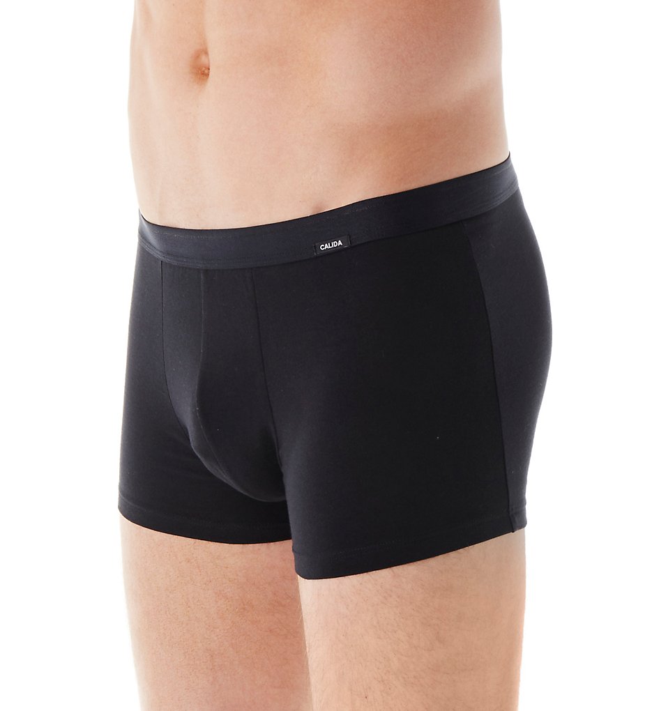 Calida 26814 Activity Cotton Boxer Briefs (Black)