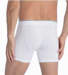 Pure & Style Quick Dry Pima Cotton Boxer Brief WHT S