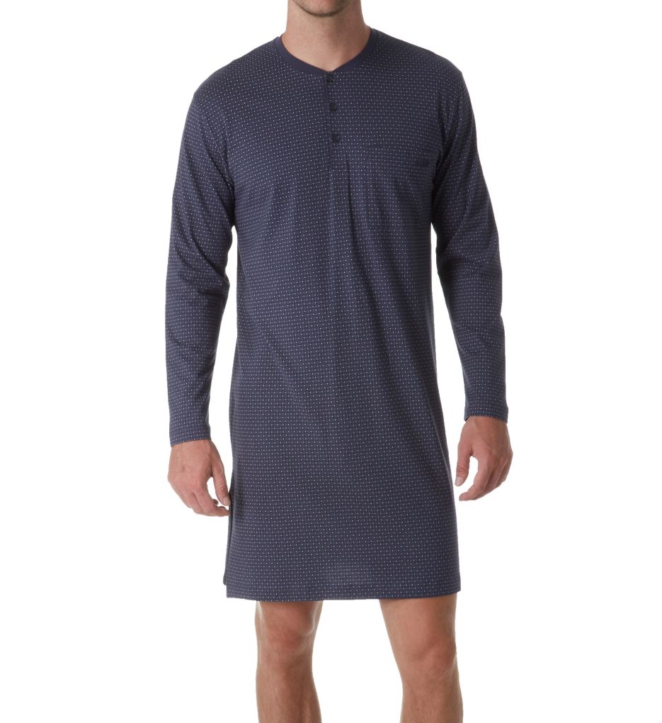 Glen Comfort Fit Cotton Nightshirt-fs