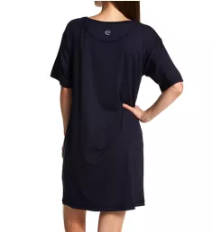 Deep Sleep Balancing Short Sleeve Chemise Dark Lapis Blue XXS