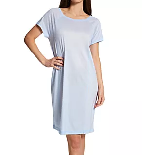 Deep Sleep Cooling Cap Sleeve Chemise Light Blue XXS