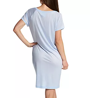 Deep Sleep Cooling Cap Sleeve Chemise Light Blue XXS