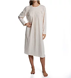 Soft Cotton Long Sleeve Nightgown Pearl Blush Multi XS