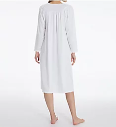 Soft Cotton Long Sleeve Nightgown White XS