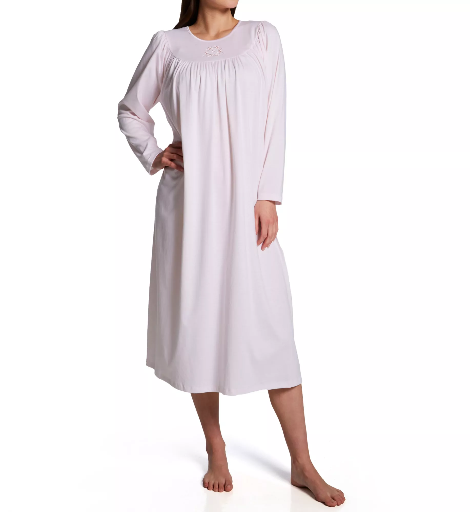 Calida Soft Cotton long-sleeve nightshirt, length 110 cm