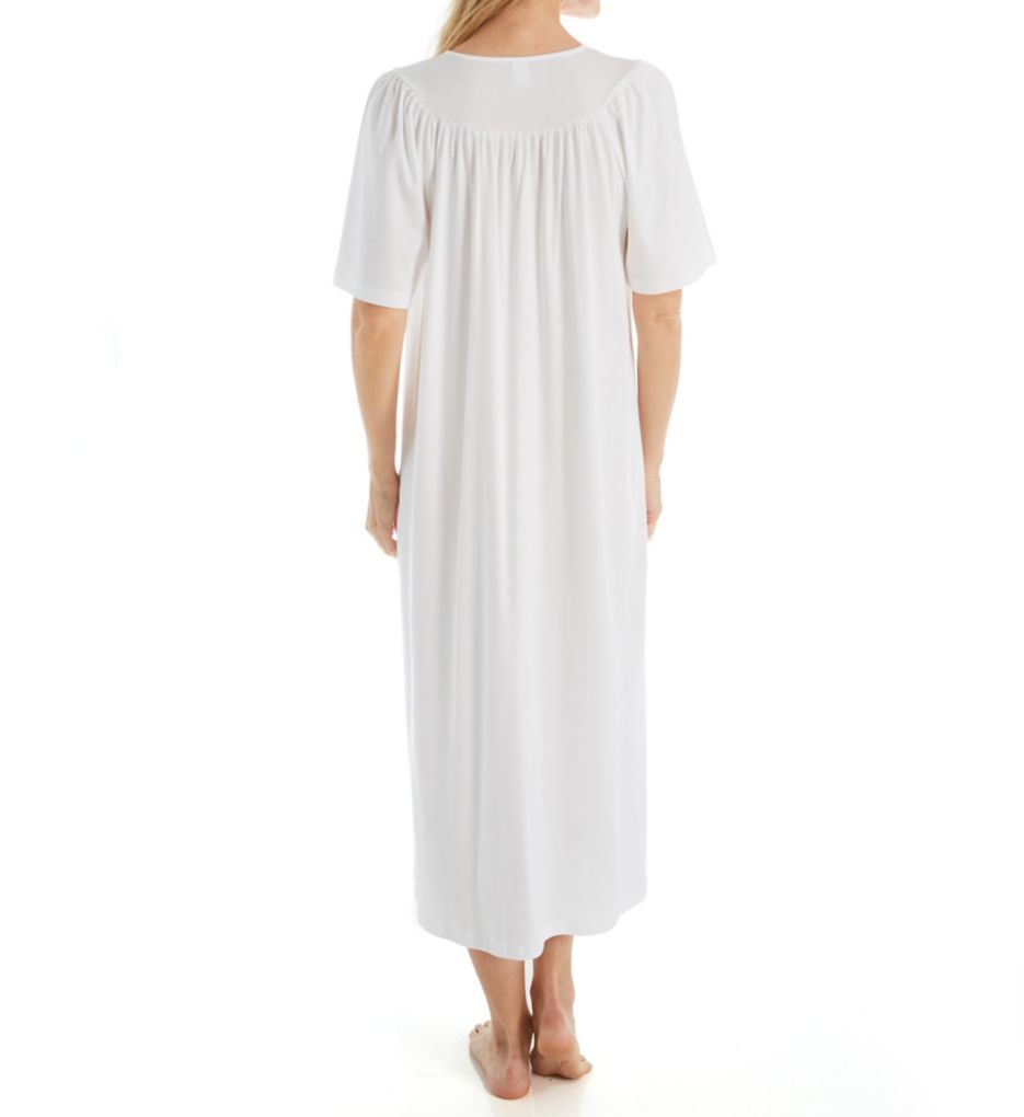 Soft Cotton Short Sleeve Night Shirt Gown-bs