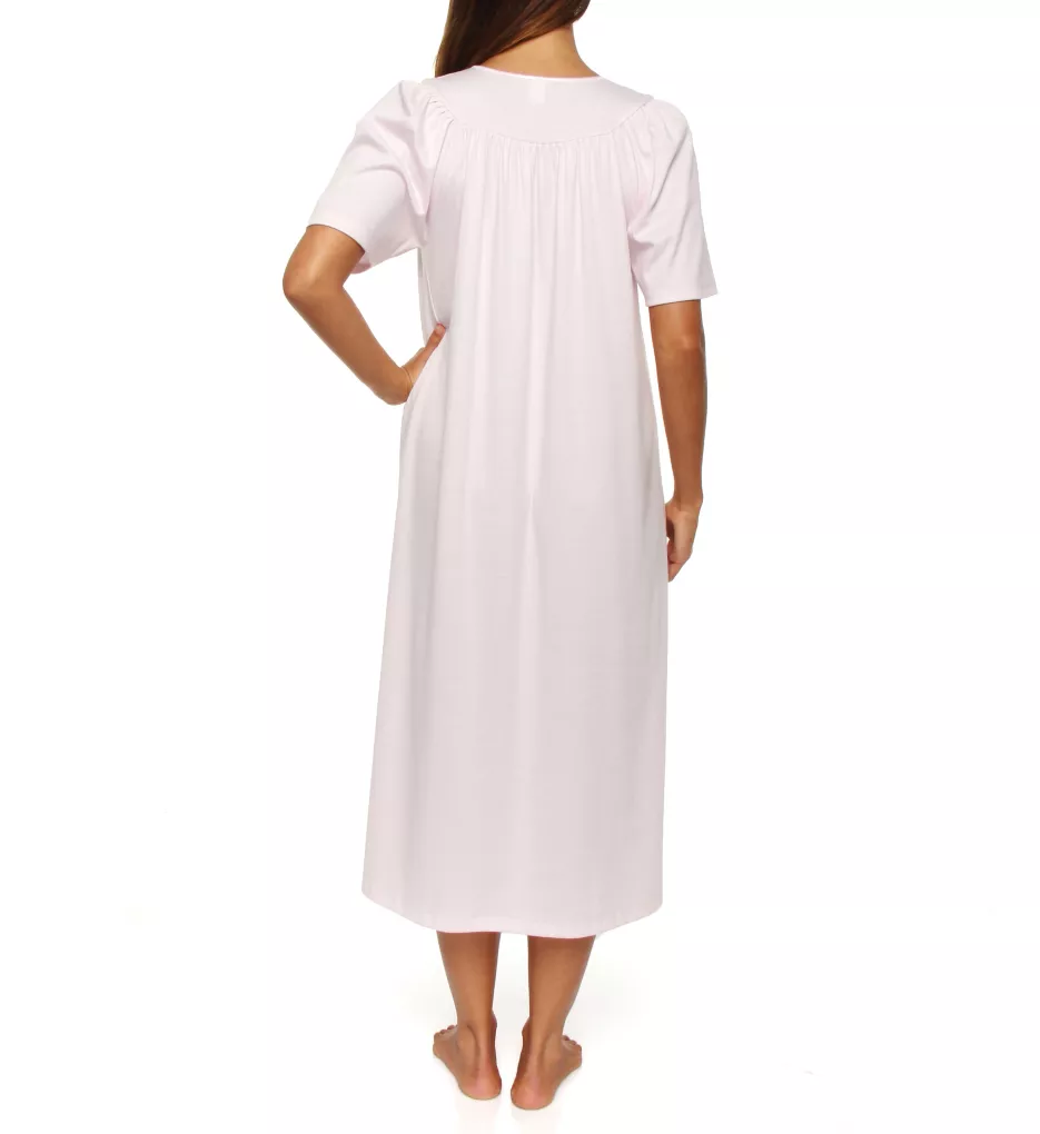 Homgro Women's Long Sleeve Nightgown Cotton Sleep Dress A line Layered Soft  Crew Neck Nighty White X-Large 