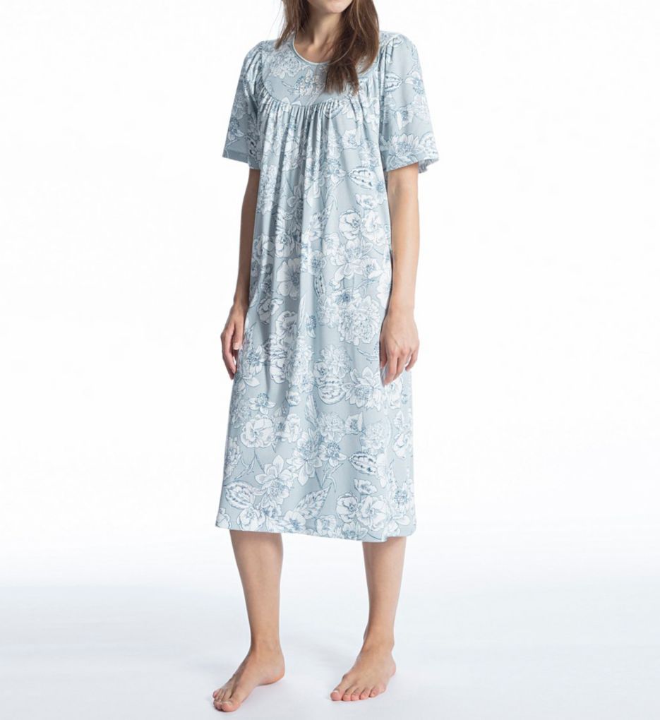 Soft Cotton Short Sleeve Nightgown-acs