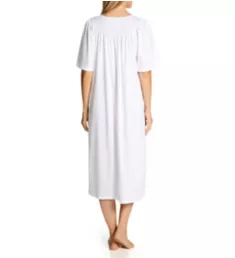 Soft Cotton Short Sleeve Nightgown White XS