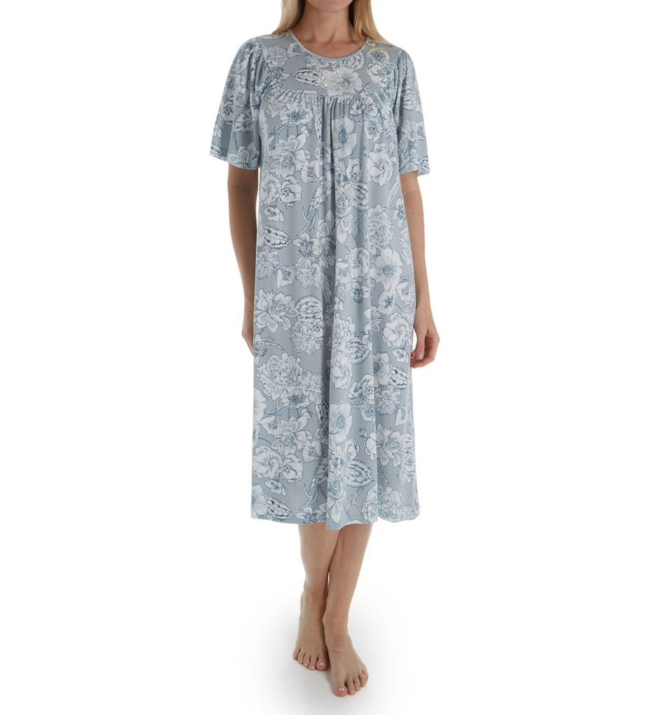 Soft Cotton Short Sleeve Nightgown-fs