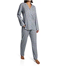 Ornament Nights Button Front Pajama Set