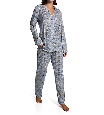 Calida Ornament Nights Button Front Pajama Set 40496