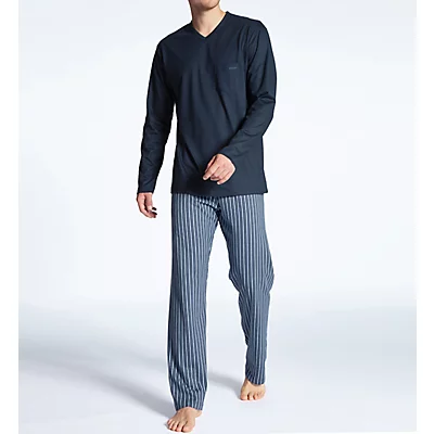 Relax Imprint Cotton Pajama Pant Set