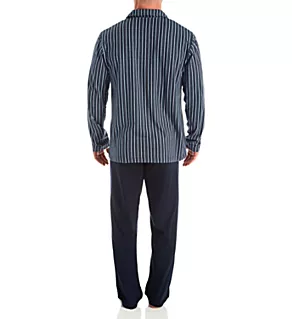 Relax Imprint Button Down Pajama Set