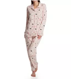 Dog Dreams Button Front Pajama Set