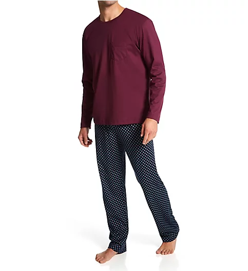Calida Relax Imprint 100% Cotton Pajama Pant Set 42383