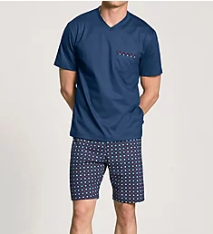 Relax Imprint 100% Cotton Pajama Short Set