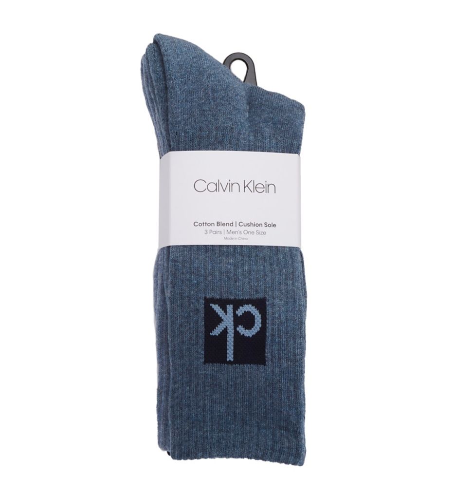 Boxed Logo Cushion Crew Socks - 3 Pack-fs