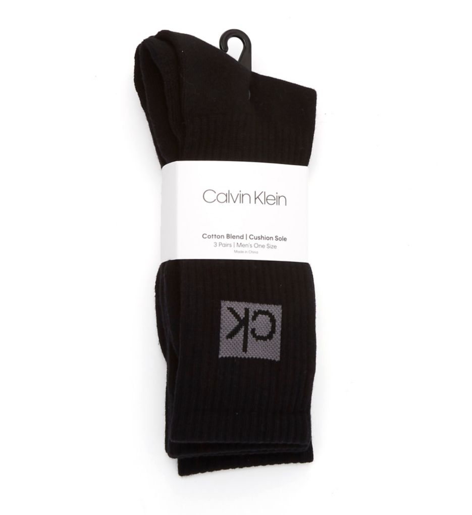 Boxed Logo Cushion Crew Socks - 3 Pack-fs