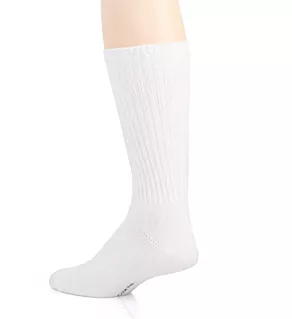 Cotton Rich Rib Crew Sock - 3 Pack White O/S