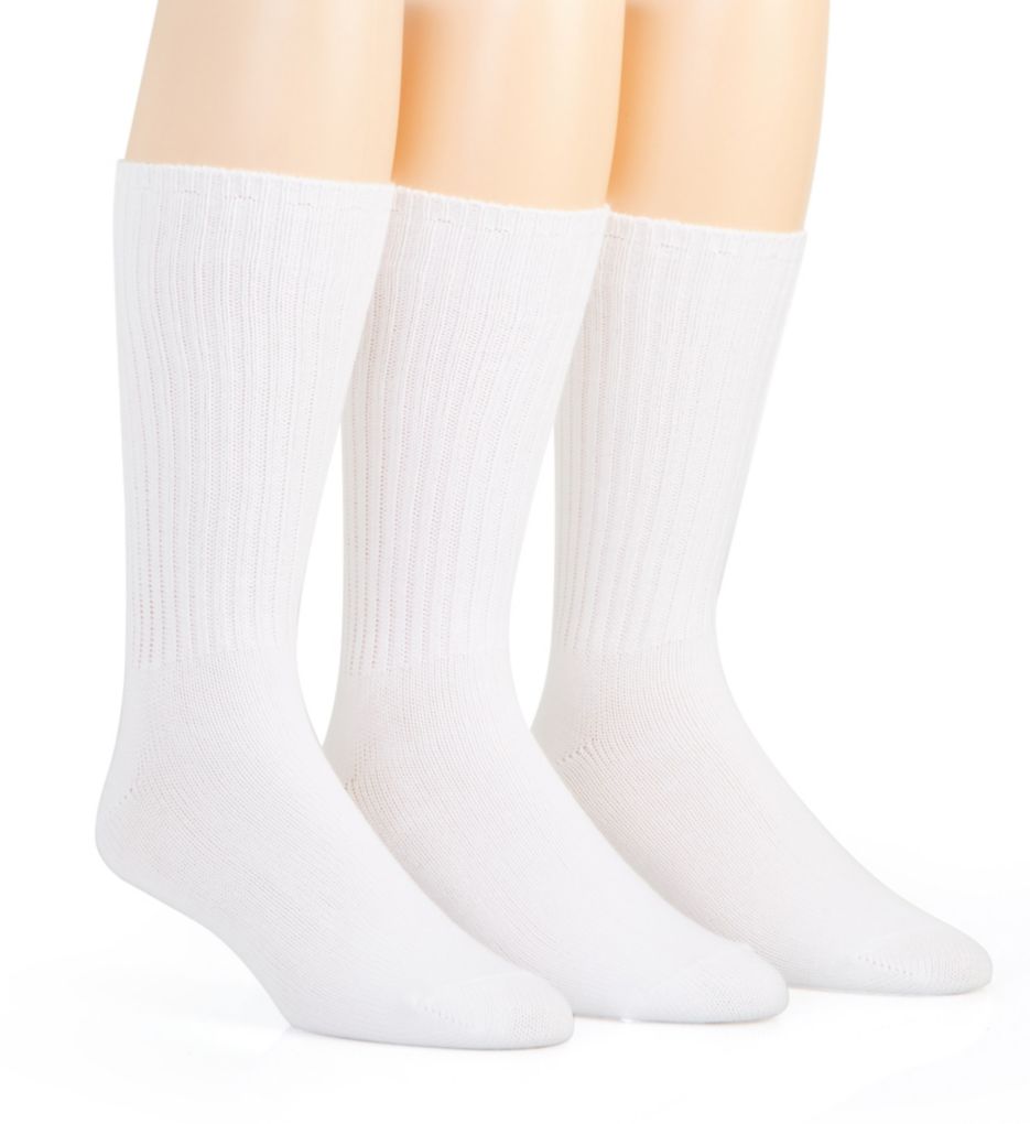 Cotton Rich Rib Crew Sock - 3 Pack-gs