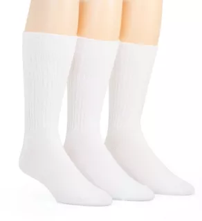 Cotton Rich Rib Crew Sock - 3 Pack