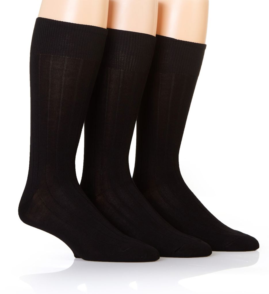 Soft Touch Rib Dress Crew Sock - 3 Pack-gs