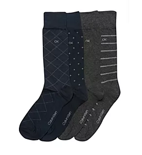 Dress Crew Sock - 4 Pack Navy O/S