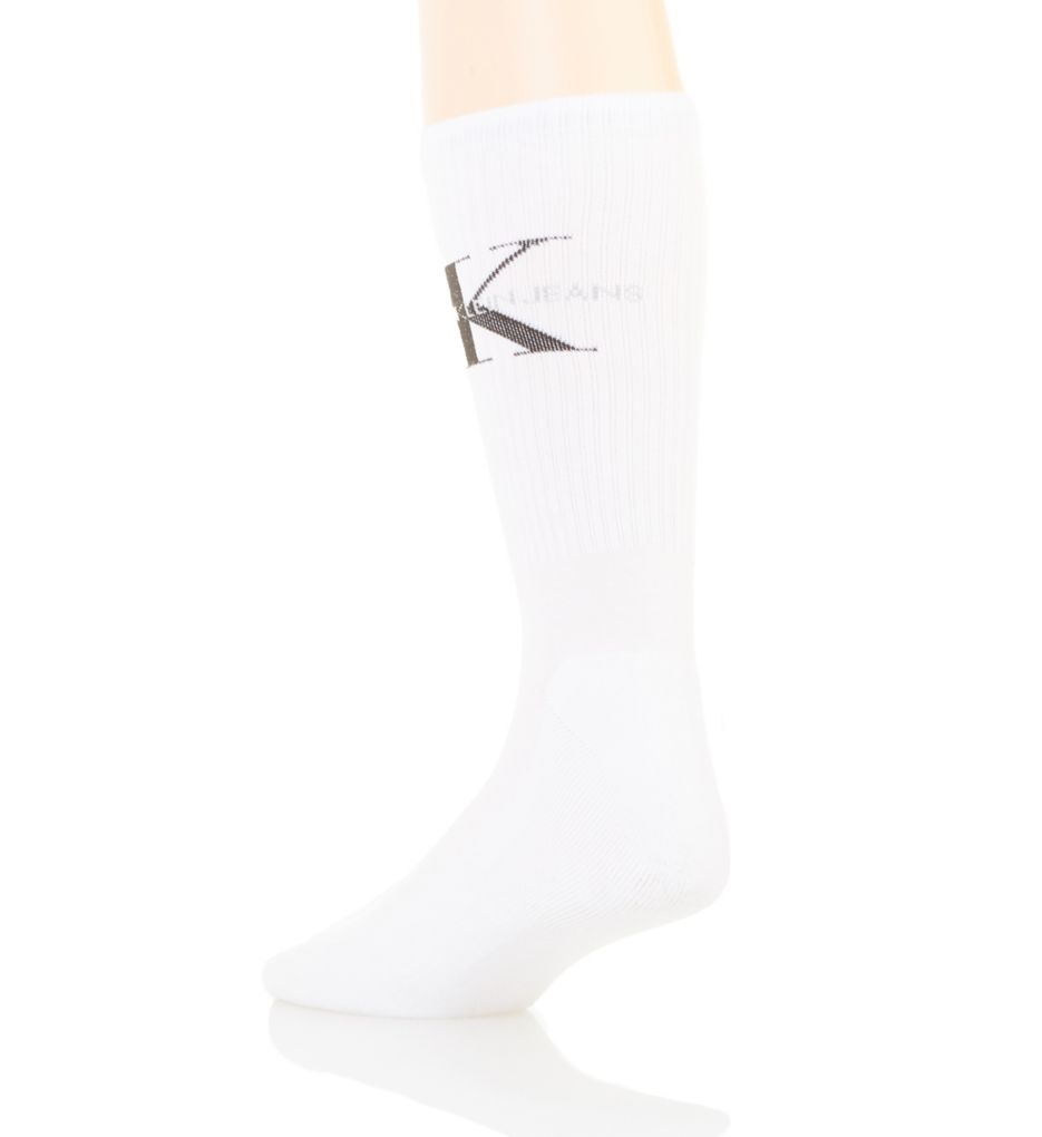 Monogram Cushion Crew Socks - 2 Pack-bs