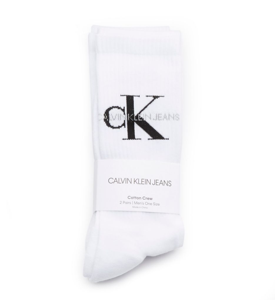 Monogram Cushion Crew Socks - 2 Pack-fs