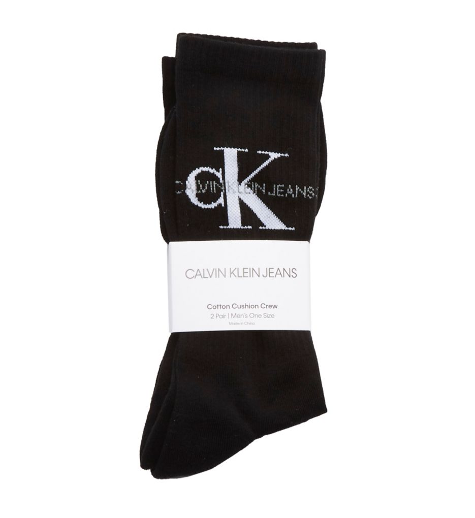 Monogram Cushion Crew Socks - 2 Pack-fs