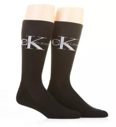 Monogram Cushion Crew Socks - 2 Pack