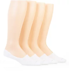 No Show Liner Socks - 4 Pack WHT O/S