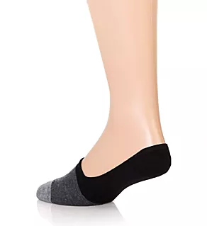 Color Blocked Liner Sock - 3 Pack BLACK/CHARCOAL O/S