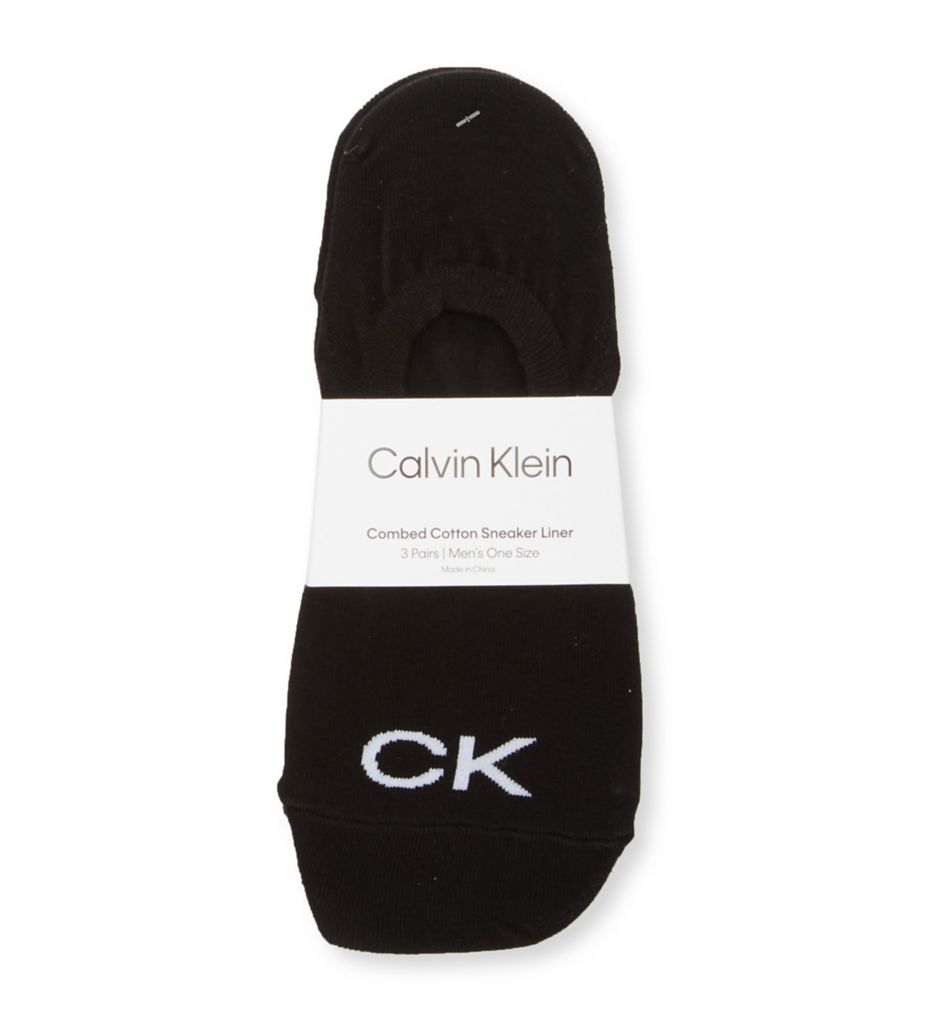 CK Logo Liner Sock - 3 Pack-fs