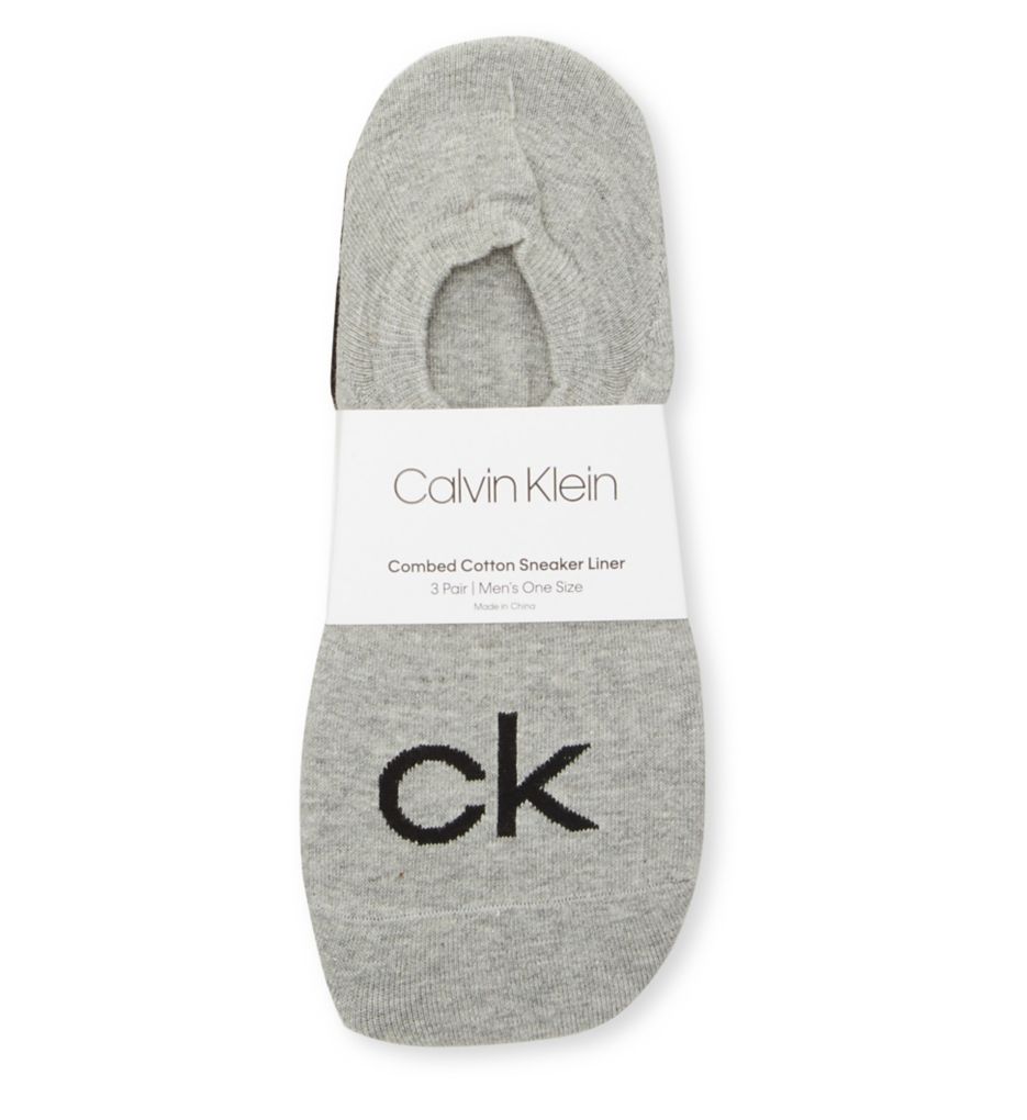 CK Logo Liner Sock - 3 Pack-fs