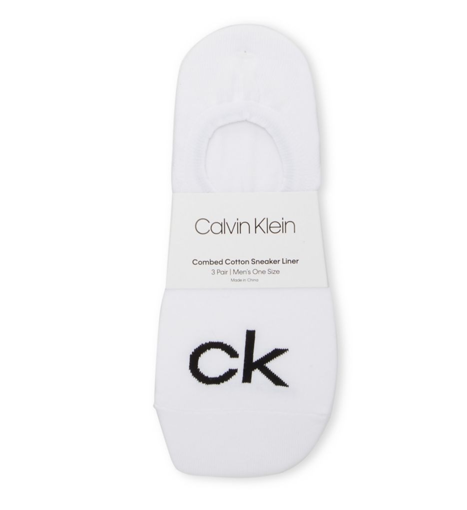 CK Logo Liner Sock - 3 Pack-fs