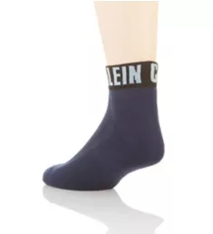 Logo Cushion Quarter Socks - 3 Pack NavAA1 O/S