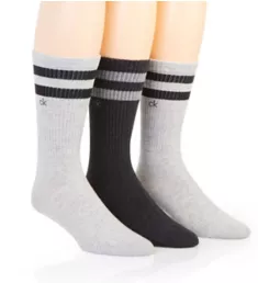 Stripe Casual Crew Socks - 3 Pack