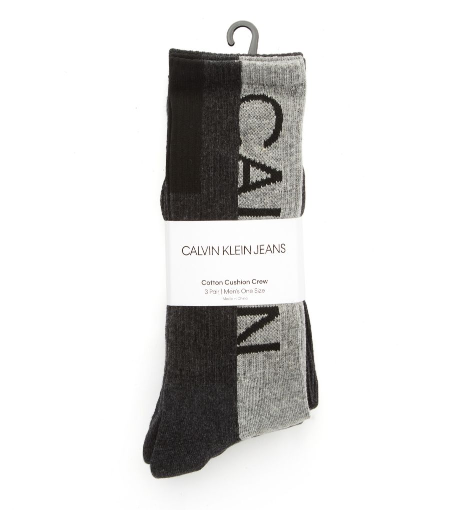 Logo Sport Cushion Crew Socks - 3 Pack-fs