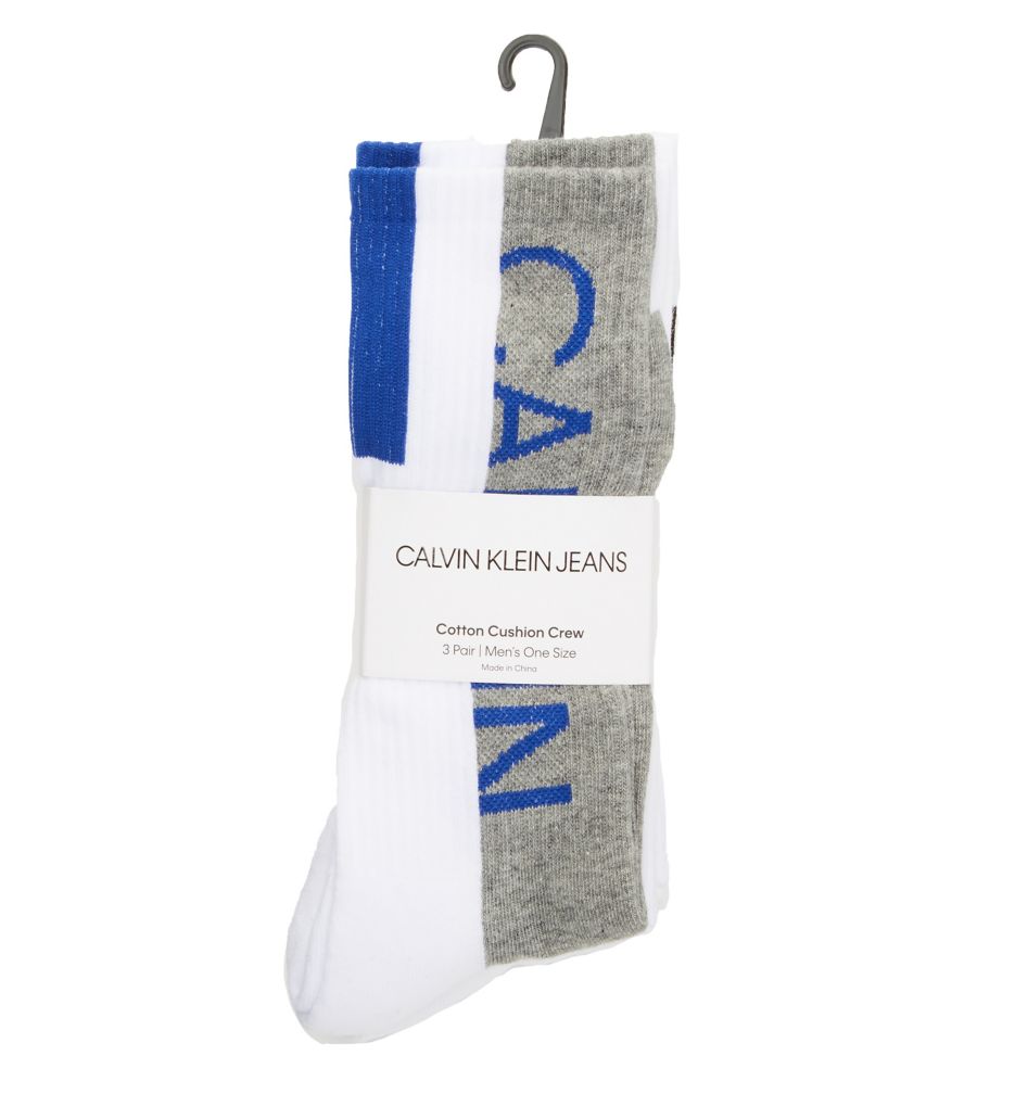 Logo Sport Cushion Crew Socks - 3 Pack-fs